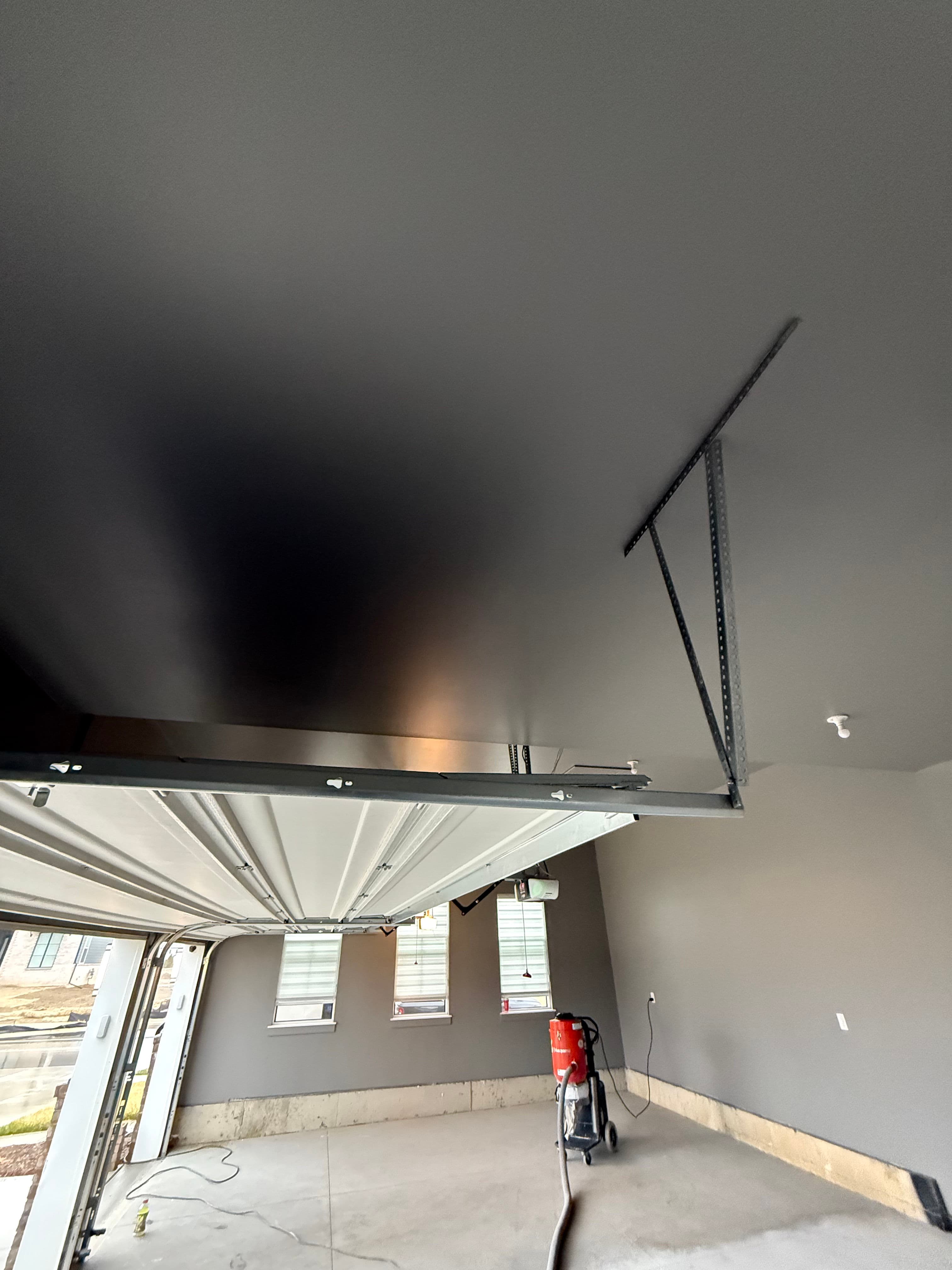 Project Garage Walls and Ceiling Painted Clean for Epoxy Flooring image
