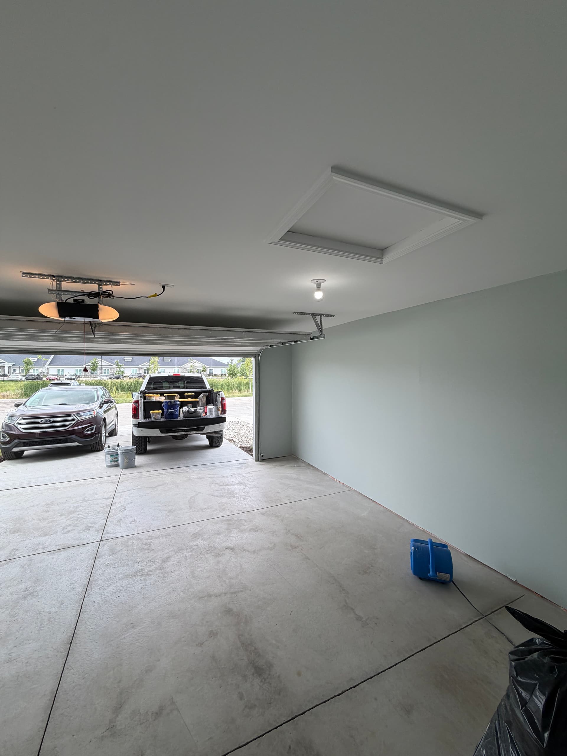 Full Garage Drywall Finish and Paint Done Right image