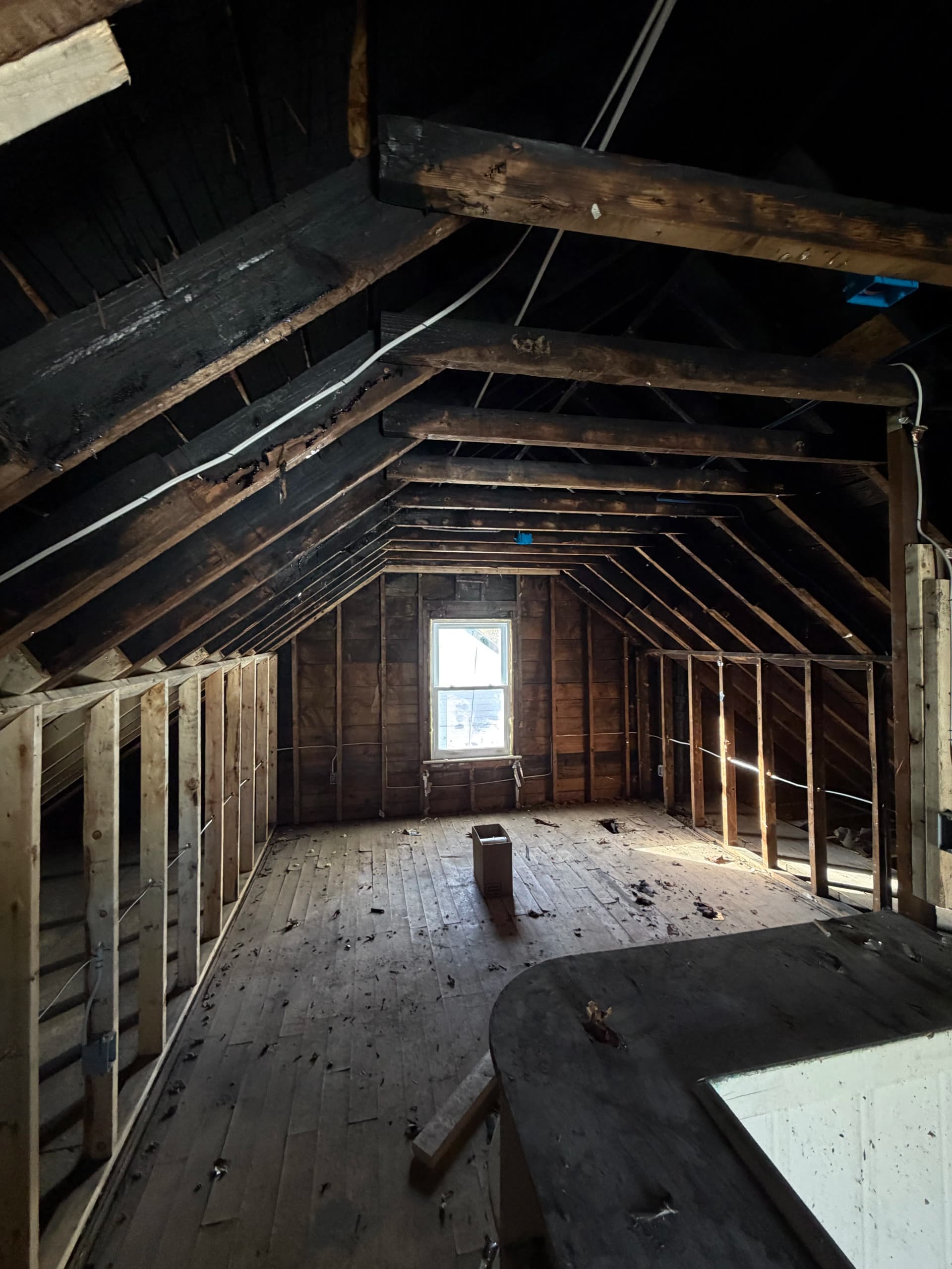 Gallery photos for Fire-Damaged Attic Wood Encapsulation for Home Restoration: Image #6