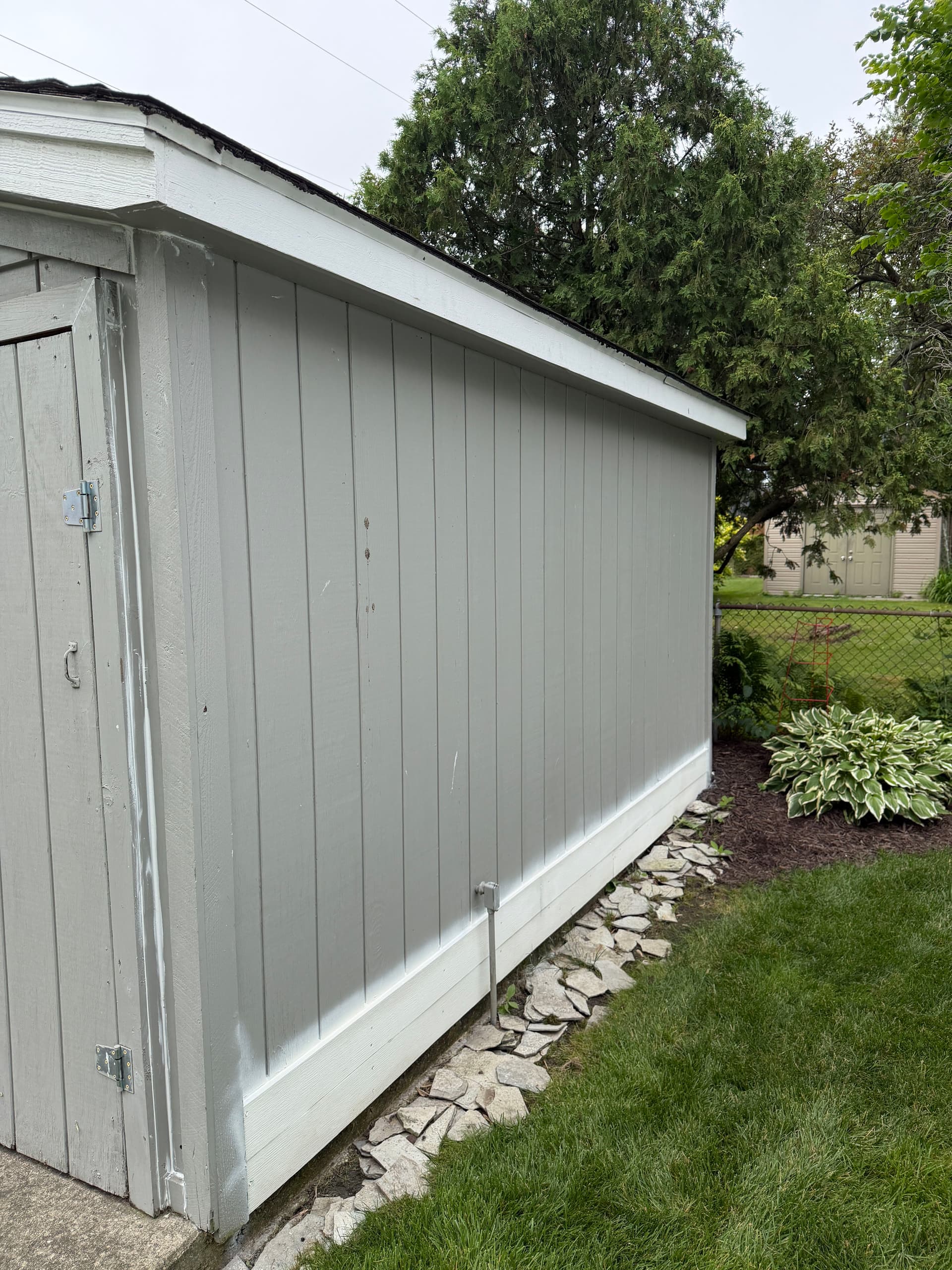 Gallery photos for Exterior Shed Paint Job Done Right - 3 Coats and Fresh White Trim: Image #7