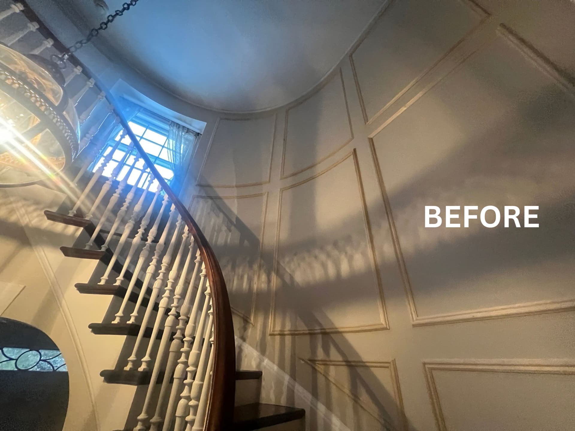 Gallery photos for Elegant Staircase Update with Swiss Coffee Finish: Image #4