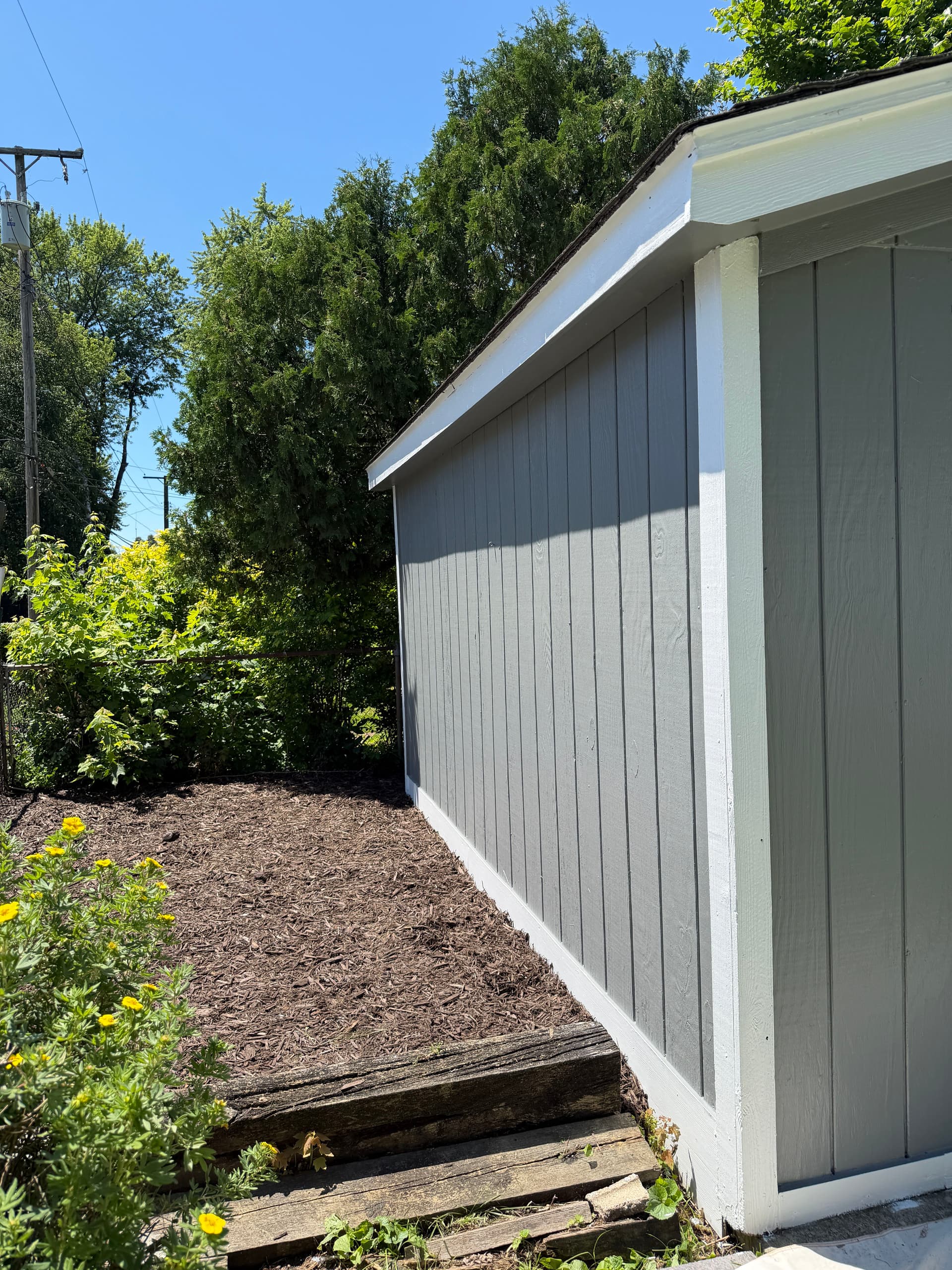 Gallery photos for Exterior Shed Paint Job Done Right - 3 Coats and Fresh White Trim: Image #1