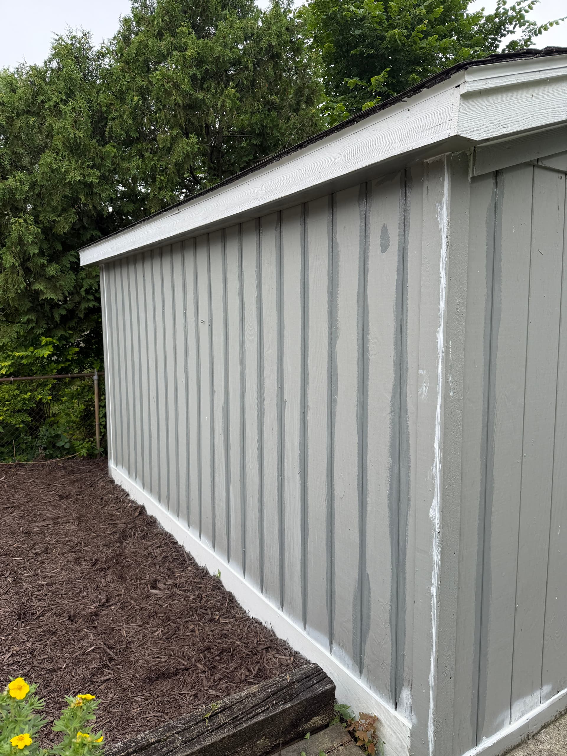 Gallery photos for Exterior Shed Paint Job Done Right - 3 Coats and Fresh White Trim: Image #6