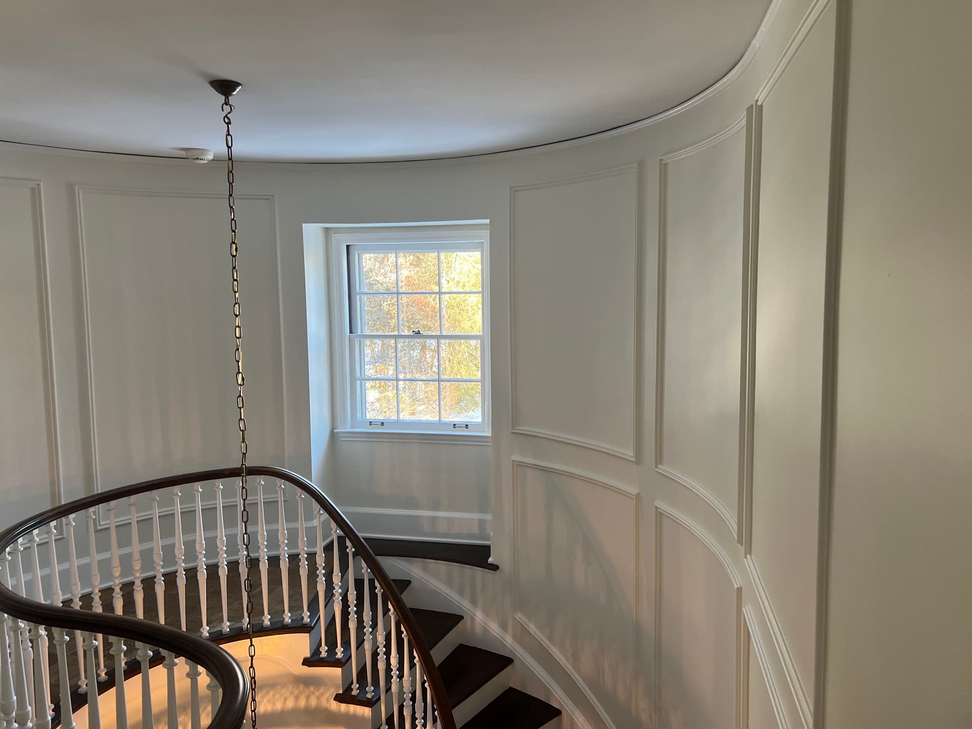 Gallery photos for Elegant Staircase Update with Swiss Coffee Finish: Image #1