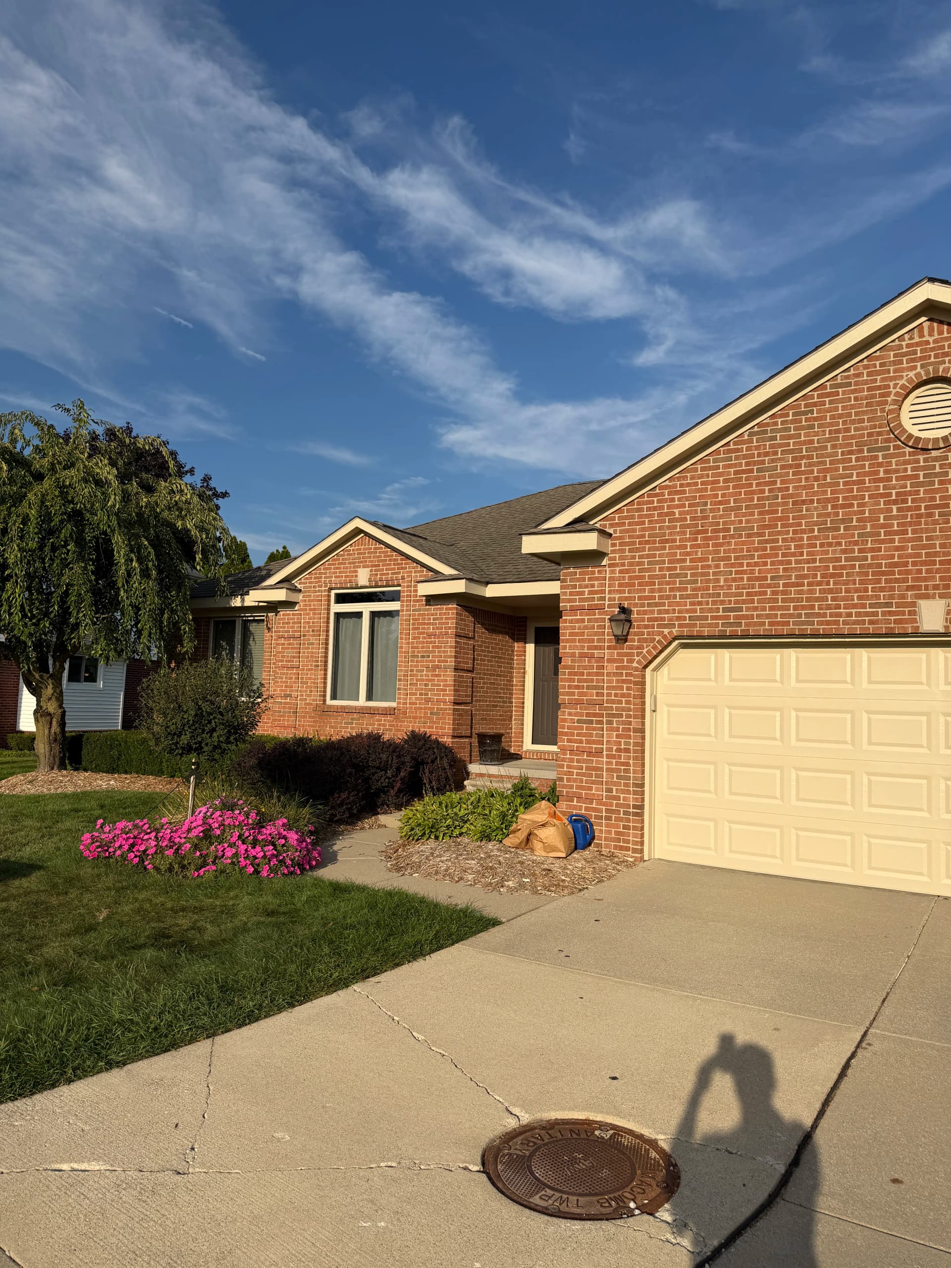 Gallery photos for Full Exterior Repaint with Sherwin-Williams Duration on a Brick Home: Image #1