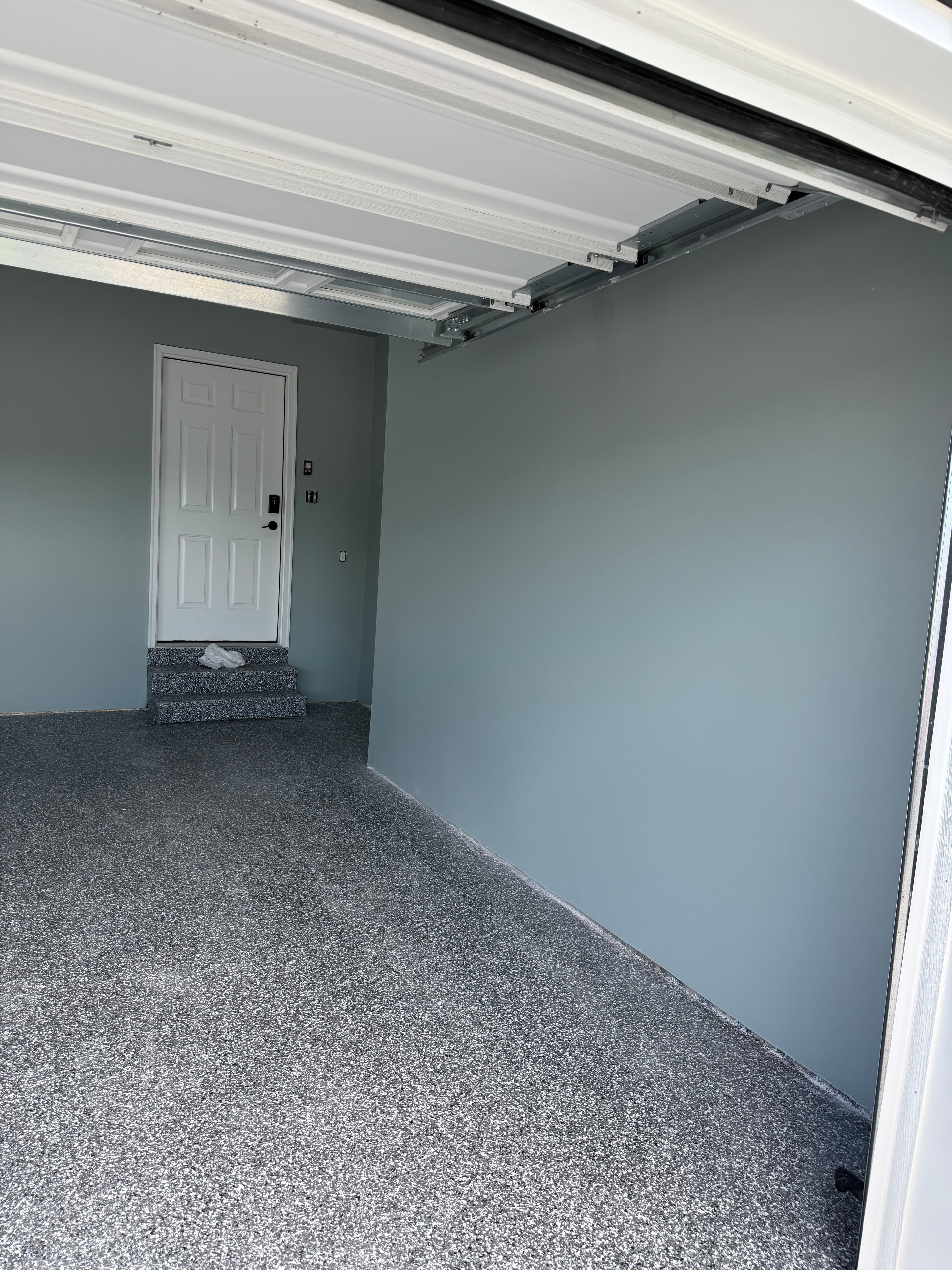 Project From Raw Drywall to a Sharp Garage Finish image