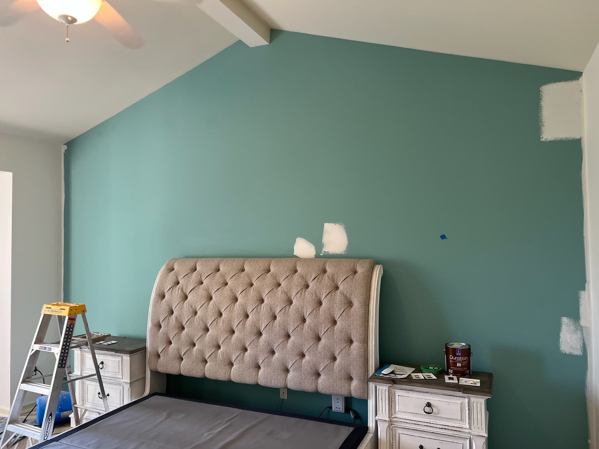 Gallery photos for Bedroom Accent Wall Update with A&V Painting: Image #1