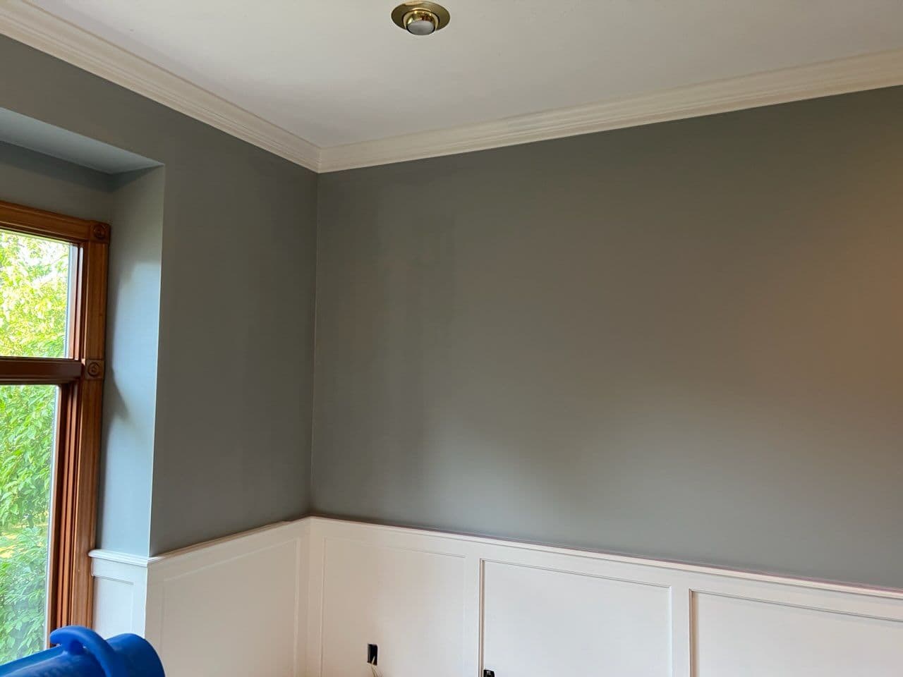 Gallery photos for Transformative Gray Interior with Stunning Crown Molding: Image #1
