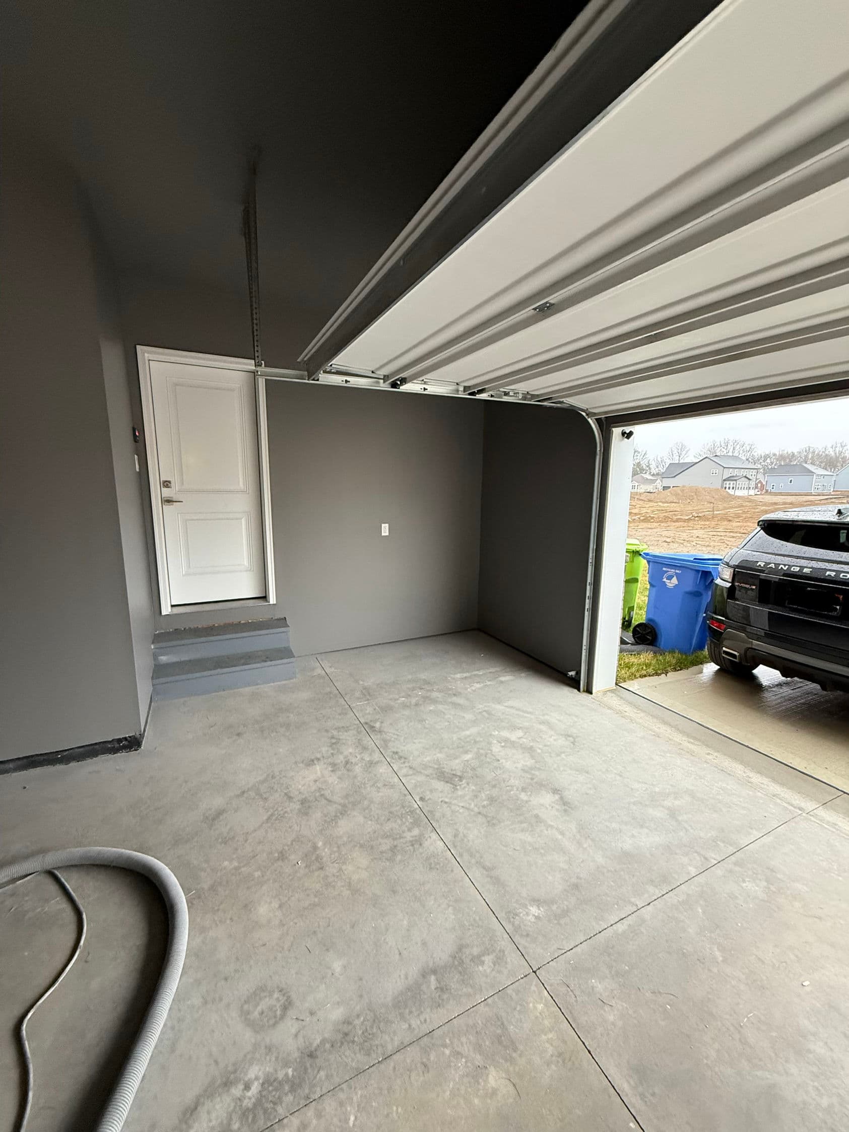 Gallery photos for Garage Walls and Ceiling Painted Clean for Epoxy Flooring: Image #2