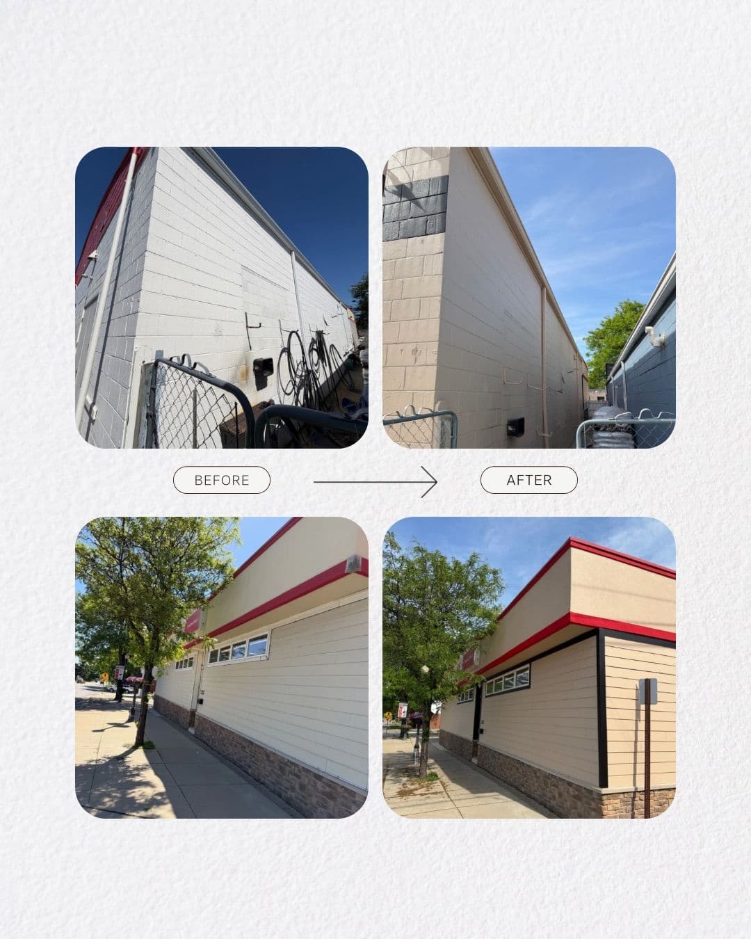 Gallery photos for Commercial Exterior Paint Job at Ace Hardware in Romeo: Image #1