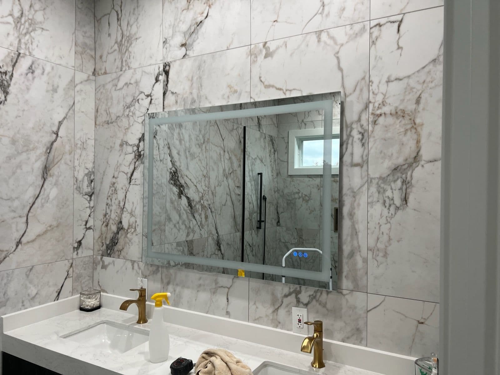 Elegant Bathroom Mirror Installations image